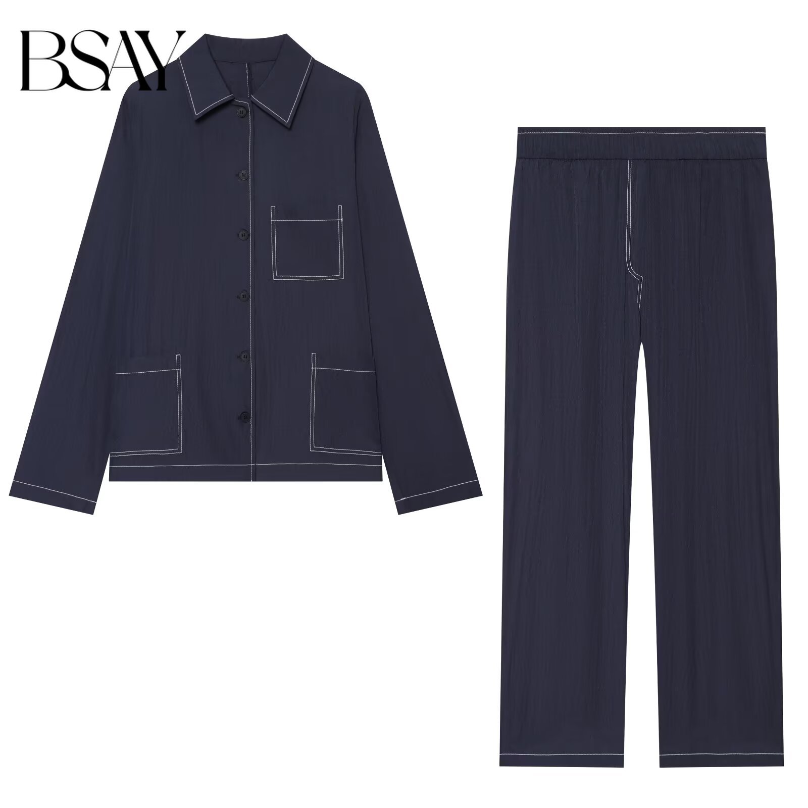 Street Fashion Korea - BSAY Ensemble Coréen Décontracté pour Femmes,