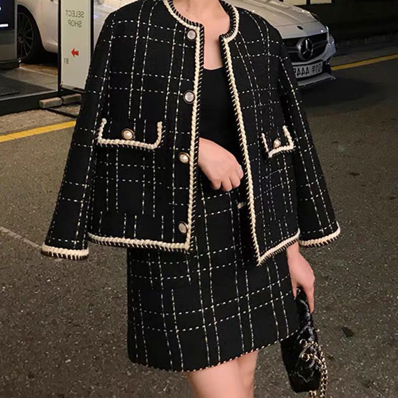 Street Fashion Jacket - Costume en Tweed de rue frit