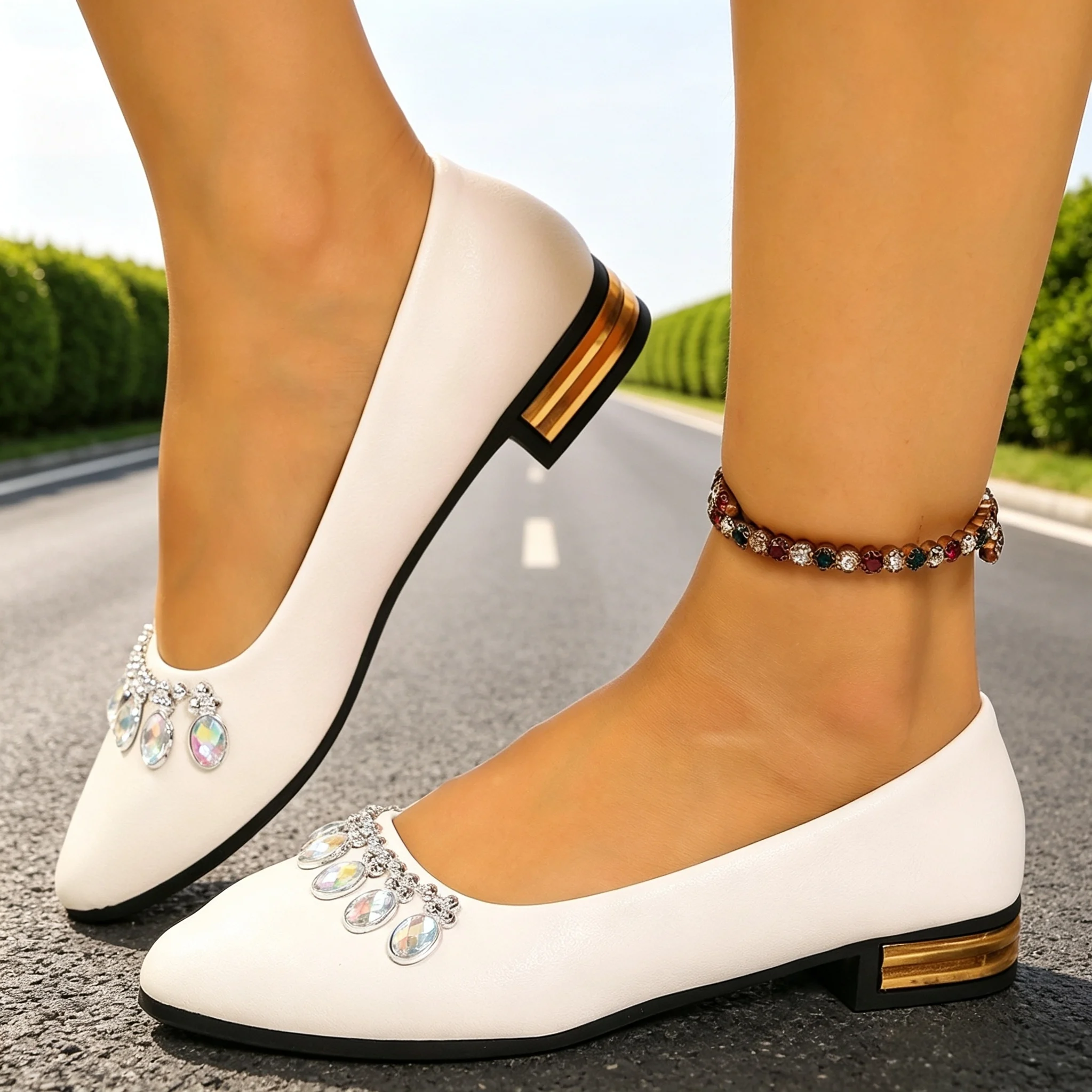 Street Fashion Women - Chaussures plates pour femmes à bout