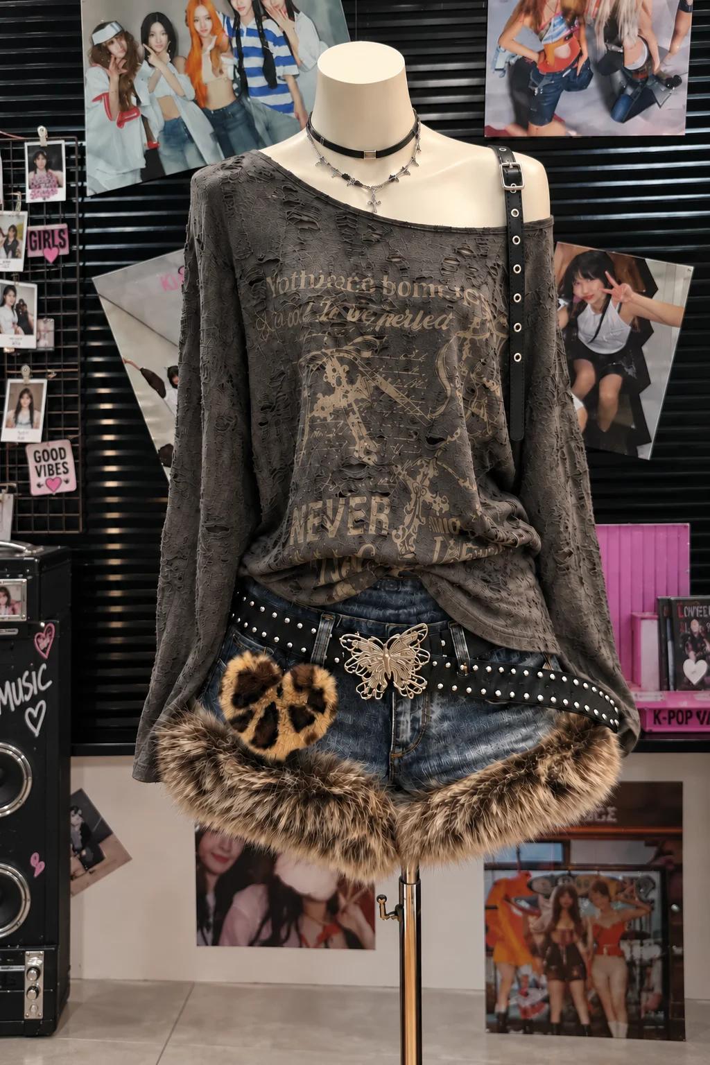 Ensemble jupe 2 pièces rétro Y - Street Fashion Korea avis et prix