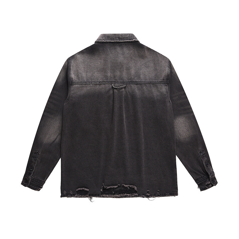 Veste en jean déchirée pour ho - Street Fashion Jacket avis et prix