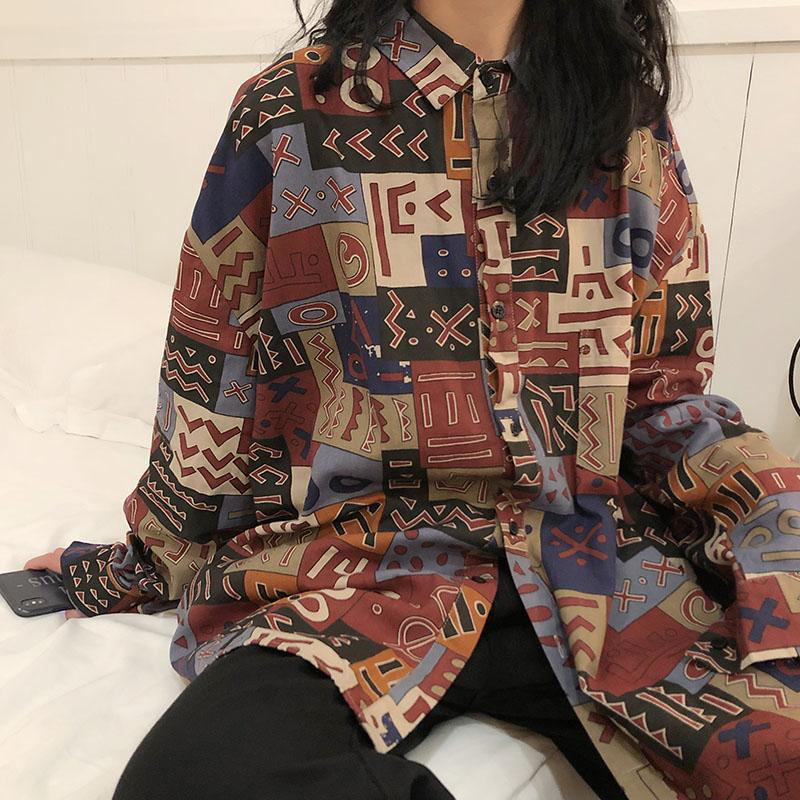 Chemisier Vintage Harajuku pou - Street Fashion Korea avis et prix