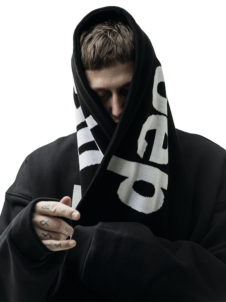 Écharpe Gothique Noire pour Ho - Street Fashion Korea avis et prix