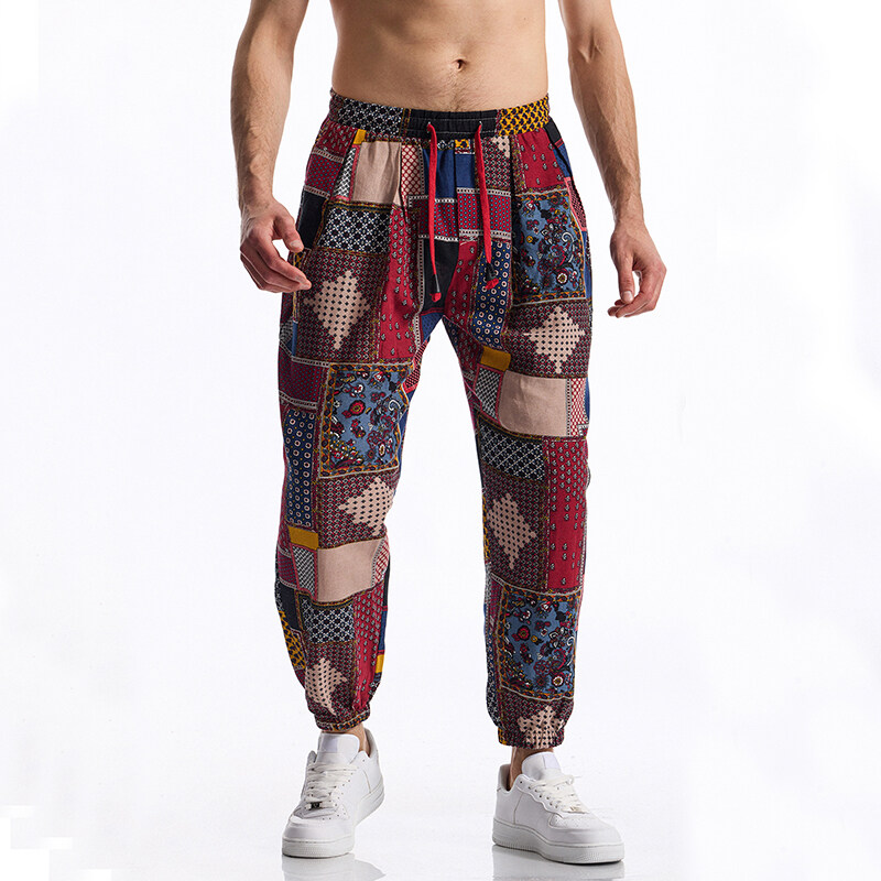 Pantalon en lin imprimé Tribal - Running Pant Jogger avis et prix