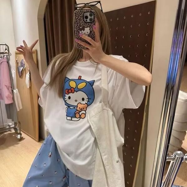 T-shirt imprimé Hello Kitty à  - Street Fashion Us avis et prix