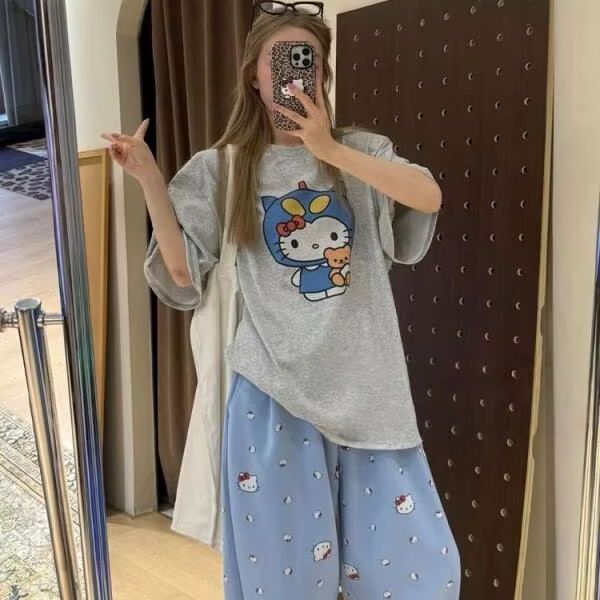 T-shirt imprimé Hello Kitty à  - Street Fashion Us avis et prix