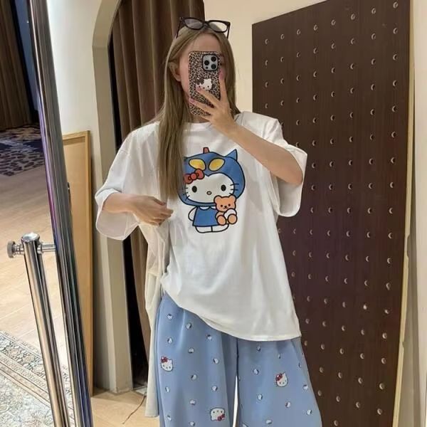 T-shirt imprimé Hello Kitty à  - Street Fashion Us avis et prix