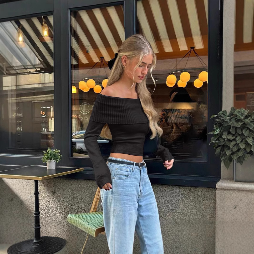 Haut court à épaules dénudées  - Street Fashion Us avis et prix